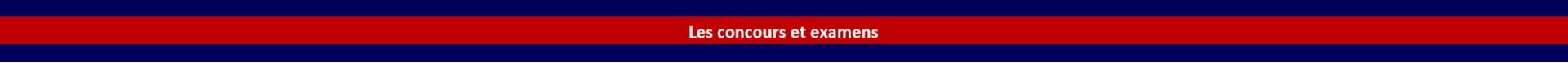 Les concours et examens